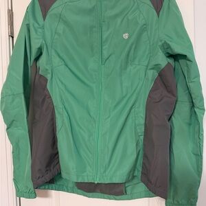 Green and Gray Windbreaker Jacket Pearl Izumi XL